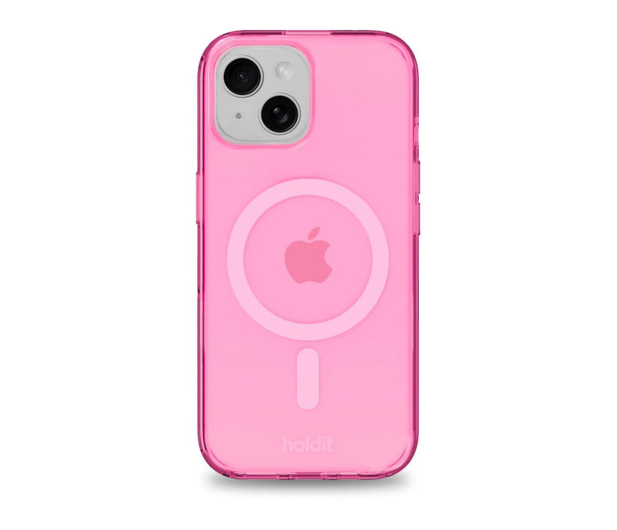 Holdit MagSafe Case iPhone 15/14/13 Przezroczysty/ różowy - 1344039 - zdjęcie